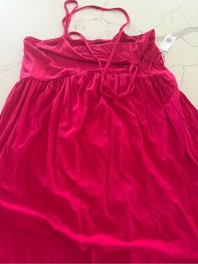 Old Navy Bright Pink Strapless Summer Dress